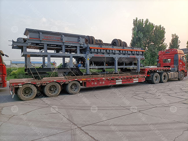 移動式多級聯動滾軸篩